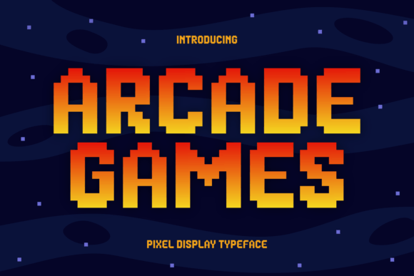 Arcade Games: A Pixelated Font for Joyful Designs