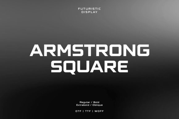 Armstrong Square: A Bold Display Font for Modern Designers