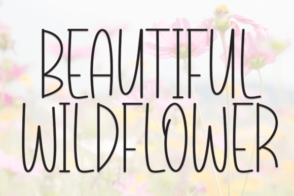 Beautiful Wildflower: A Charming Handwritten Display Font