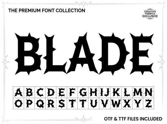 Blade: An Avant-Garde Font for Unforgettable Designs