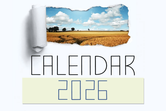 Calendar 2026: A Sleek Display Font for Modern Design