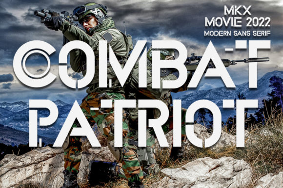 Combat Patriot: A Bold Typeface for Modern Design