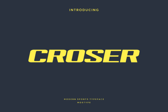 Croser: Bold Display Font for Dynamic Branding