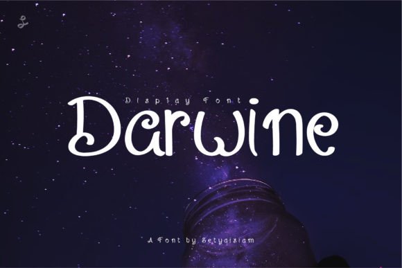 Darwine: The Quirky Display Font for Creative Projects
