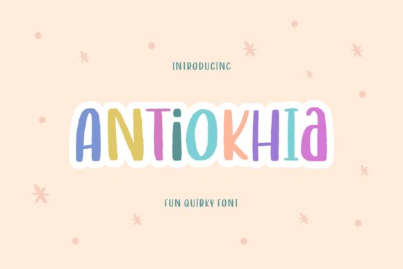 Discover the Playful Charm of the Antiokhia Display Typeface