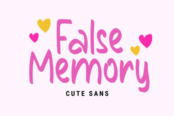 False Memory: A Handwritten Font for Lasting Impressions