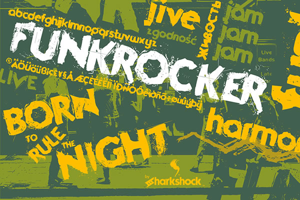 Funkrocker: A Grunge Typeface with Urban Edge