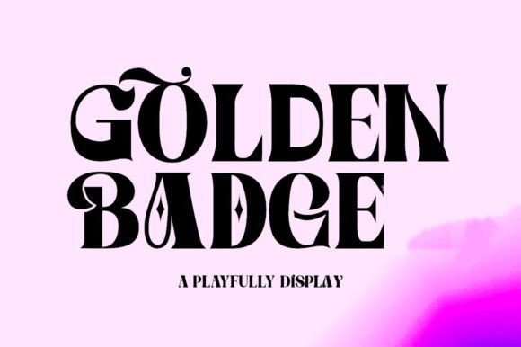 Golden Badge: A Luxurious Display Font for Elegant Design