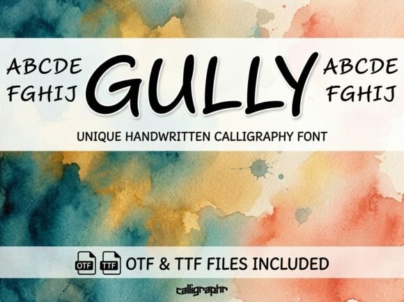 Gully: The Decorative Display Font for Bold, Artistic Headlines