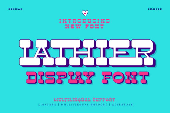 Lathier: A Bold Display Font for Powerful Design