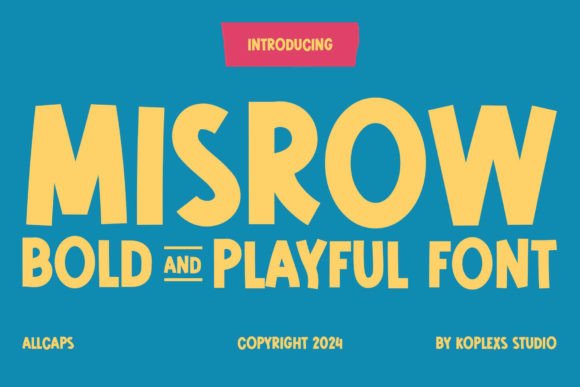 Misrow: A Bold and Playful Serif Display Font