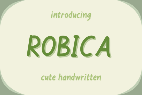 Robica: The Quirky Display Font for Modern Design