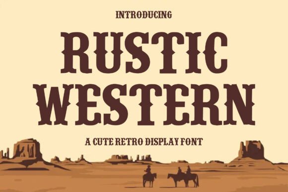 Rustic Western: A Bold Retro Display Typeface