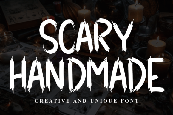 Scary Handmade: A Sweet Display Font for Creative Projects