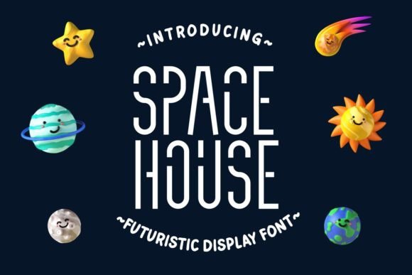 Space House: A Futuristic Display Font for Modern Design