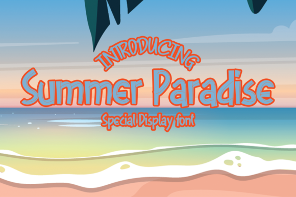 Summer Paradise: Your Fresh Display Font for Creative Projects