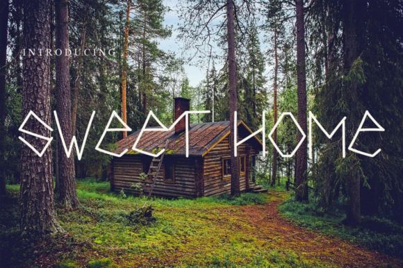 Sweet Home: A Quirky Display Font for Creative Projects