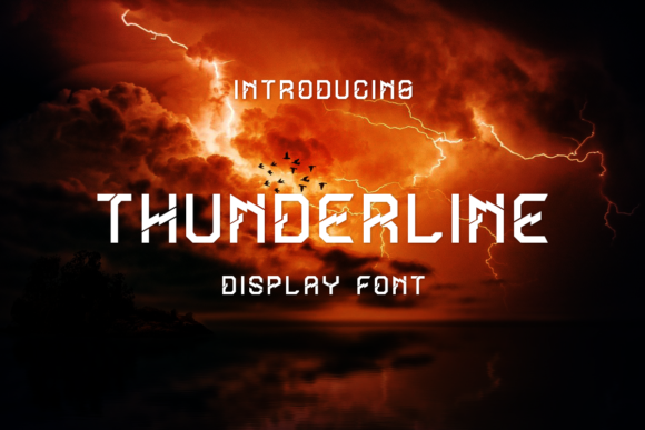 Thunderline: A Futuristic Display Font for Bold Designs